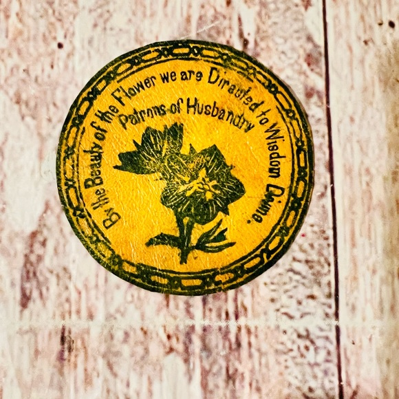 Patrons of‎ Husbandry antique patch 1890s-1900s